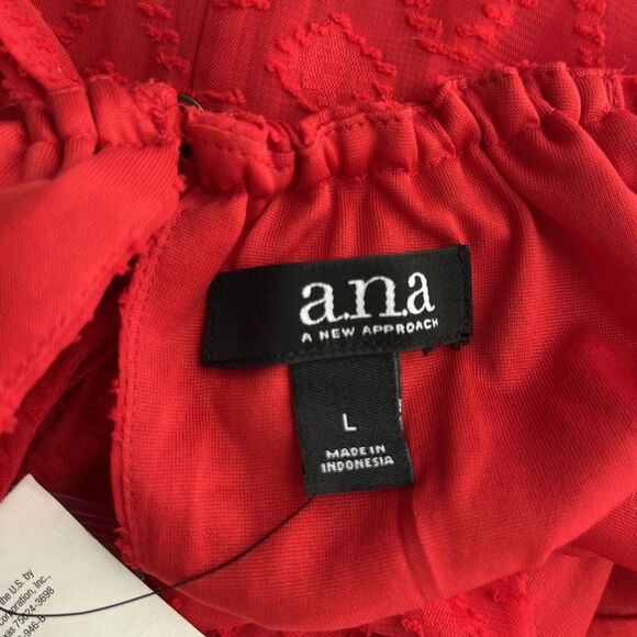 a.n.a A New Approach Cyber Red Party Holiday Dress Size Large New with Tags - Picture 10 of 16